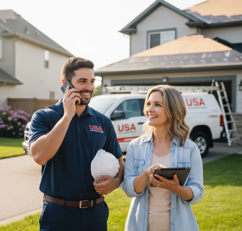 USA Roof Repair Experts customer support in Marble